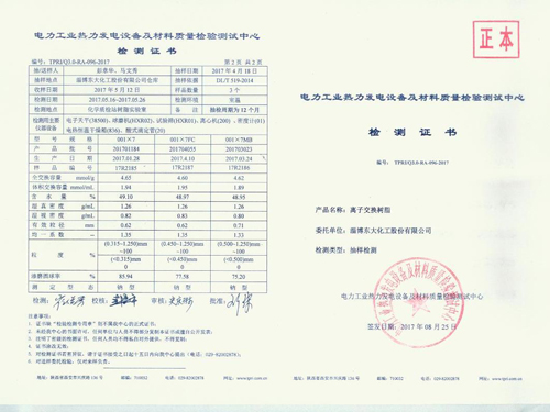 2017年電力入網(wǎng)證001x7檢測報告